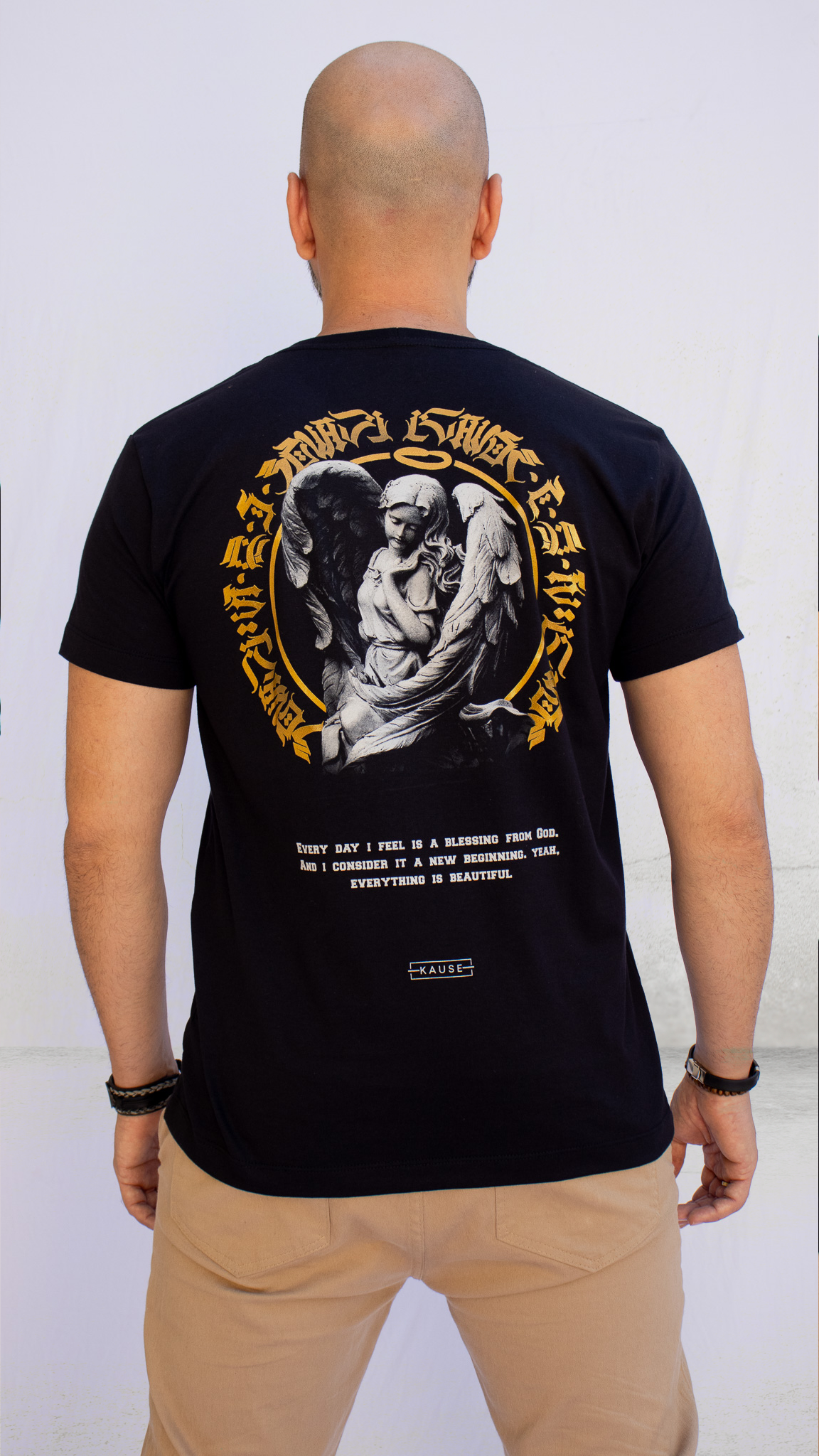 ANJO URBANO- Camiseta casual estilo e conforto 100% Algodão.